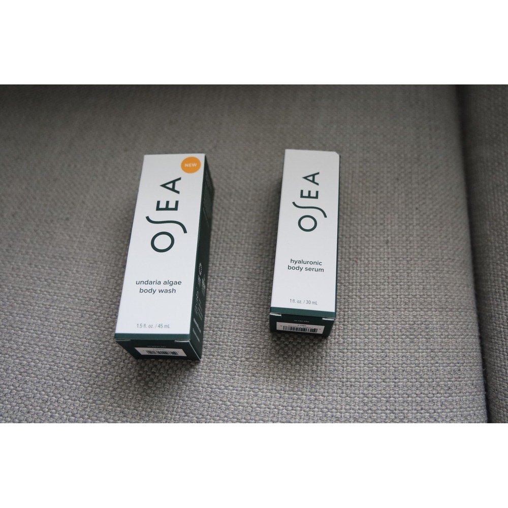 OSEA‎ Undaria Algae Body Wash & Hyaluronic Body Serum Set - New TRAIL SIZE